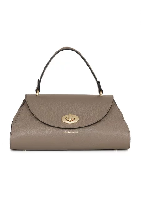 Кожена чанта Bardelli - Сиво-кафяв