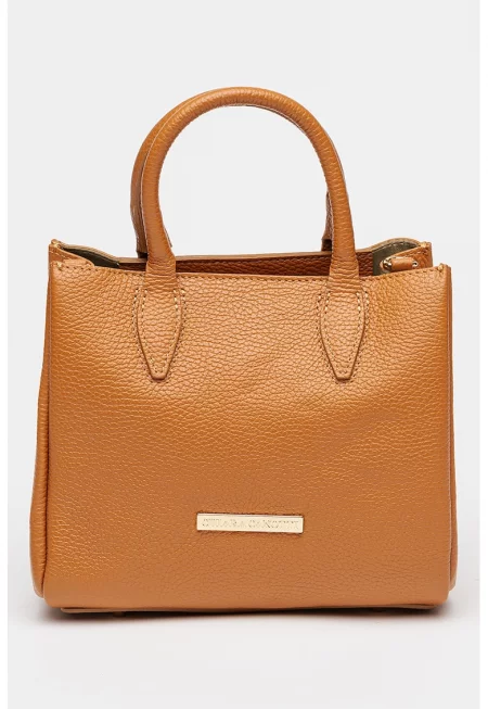 Кожена чанта за рамо с отделяща се презрамка