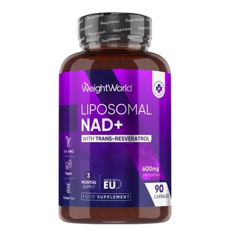 Липозомен NAD+ 250 mg с транс-ресвератрол 100 mg – Анти-ейджинг и клетъчна енергия, 90 капсули