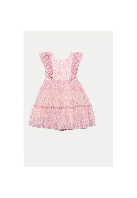 Лятна рокля за момиче Abel Lula - 5046 - Полиестер/Еластан - Розово