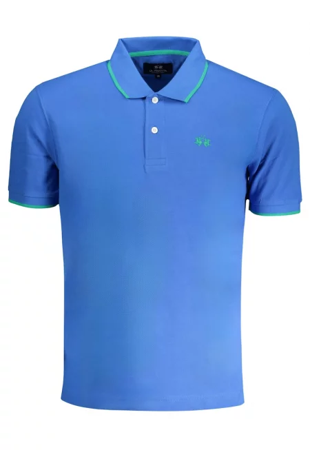 Мъжка поло тениска -  100% памук - синя - BPMP04PK031 - Син