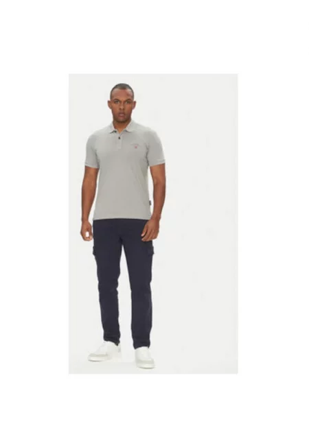 Мъжка тениска Polo  NP0A4GB4H621 - памук - 3XL INTL - сива