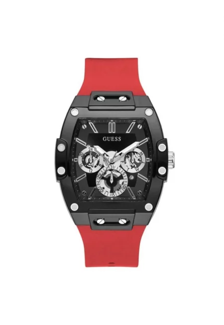 Мъжки часовник  модел GW0203G4 - корпус от стомана - 45x41мм - силиконова каишка - водоустойчив на 5 ATM - Черен