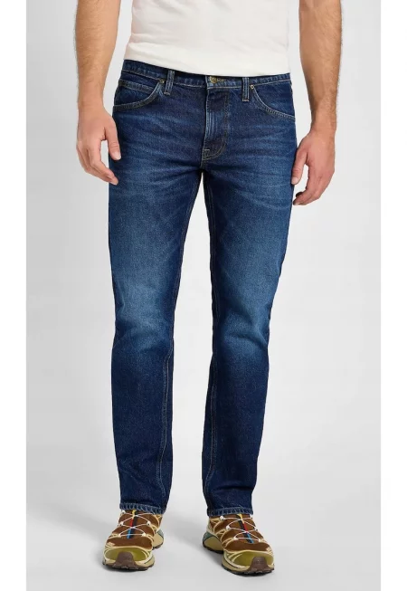 Мъжки дънки  Daren - памук/лиосел/еластан - тъмносини