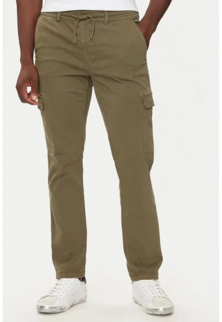 Мъжки панталон -  304415722 - Памук/Полиестер - Зелен - Зелен