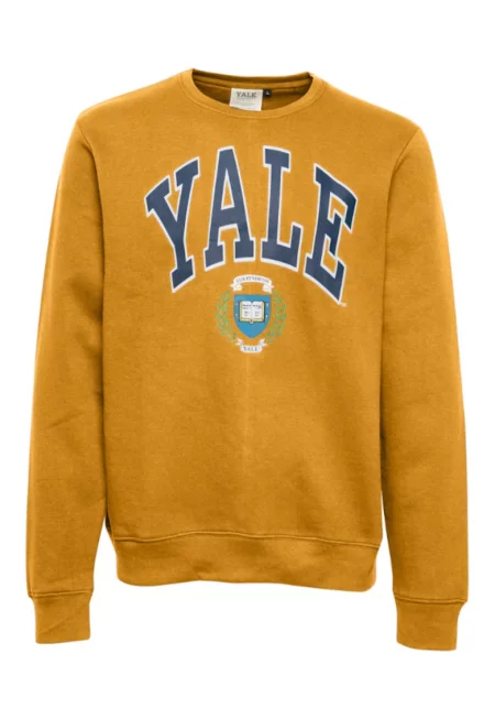 Мъжки суичър - Бленд - 302501250 - Памук - Жълт