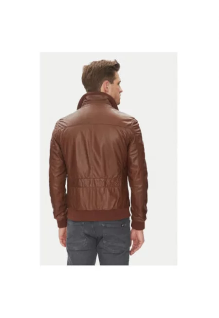 Мъжко яке  TORNADE - Естествена кожа - Кафяво - Кафяв