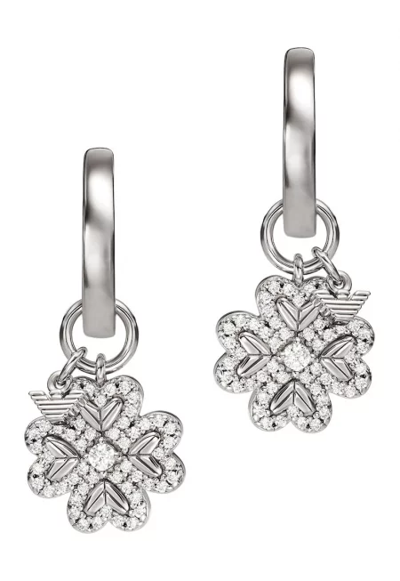 Обеци с циркони