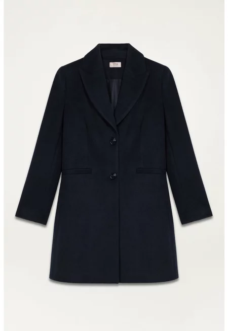 Палто с обшити джобове