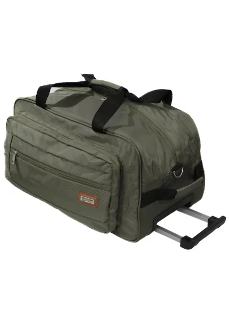 Пътна чанта с колеа  Athens - Зелен - 55x30x30см