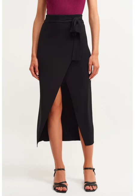 Пола със застъпен дизайн - Черен