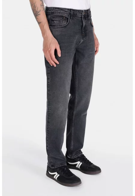 Прави дънки - Антрацитно сиво