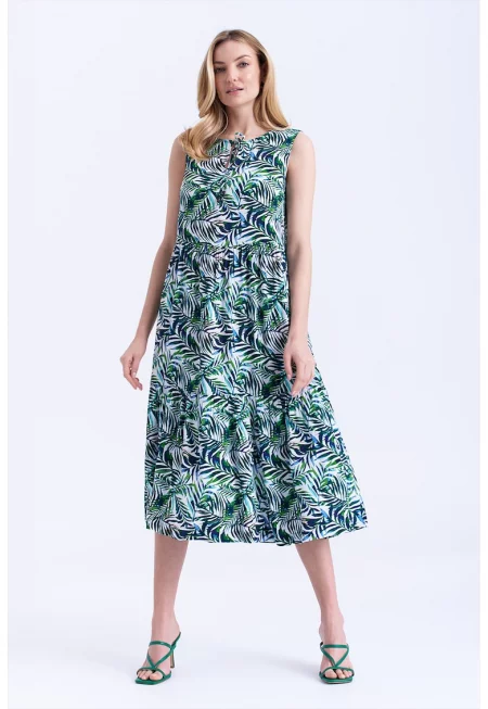 Рокля от вискоза без ръкави