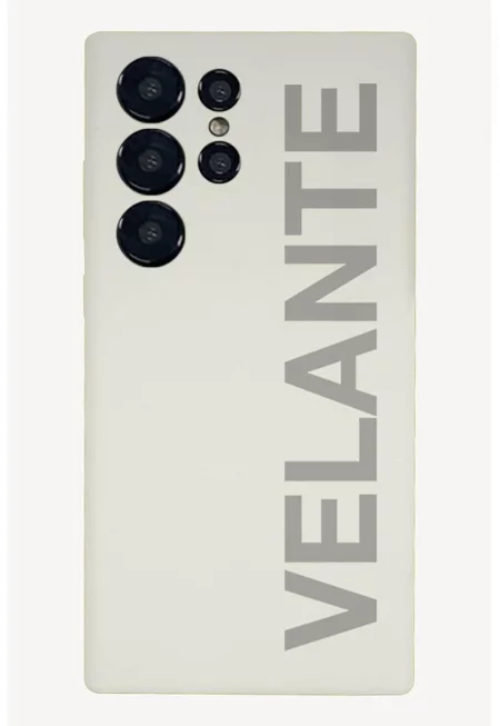 Силиконов калъф за телефон Samsung S22 Ultra - Мръснобял