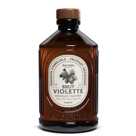 Сироп с теменужки – Френски сироп за коктейли, лимонади и десерти, Bacanha Brut Violette, 400 ml