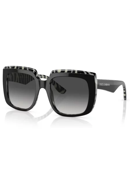 СЛънчеив очила Butterfly със зеброва шарка - Черен