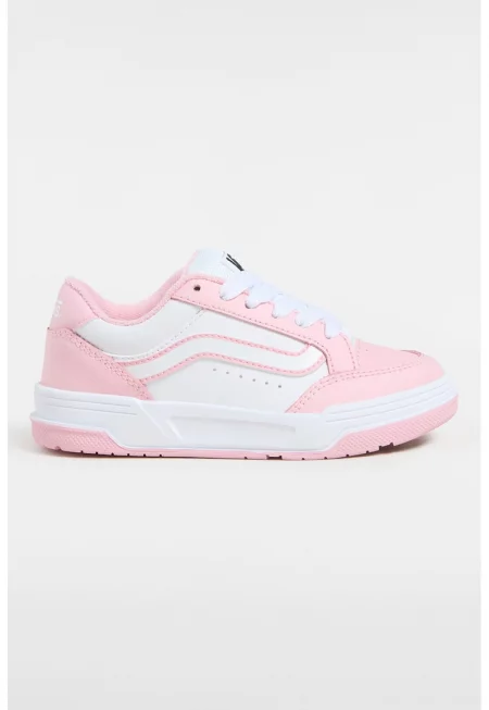 Спортни обувки Hylane с кожа - Бял/Светлорозов