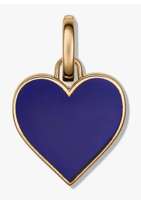 Сребърен медальон Golden Heart - Blue