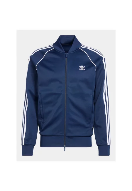 Суичър с цип и лого -