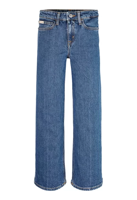 Свободни памучни дънки - Тъмносин