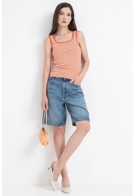 Танк топ с квадратно деколте