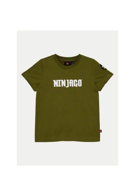 Тениска за момче -  304284571 - Органичен памук - Зелена - Зелен