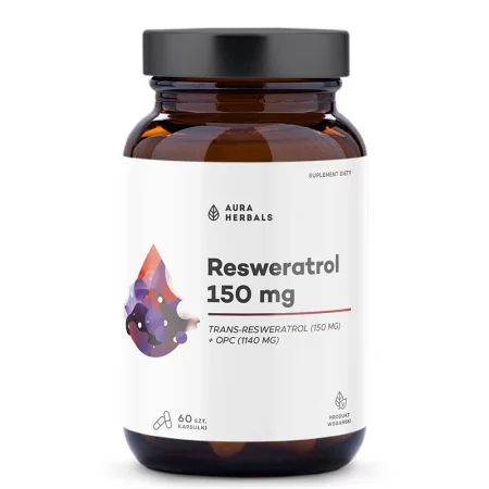 Транс-ресвератрол – Забавяне на стареенето и здрави кръвоносни съдове, 150 mg, 60 капсули