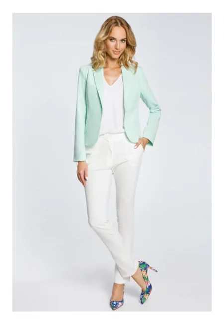 Туника пуловер с асиметрична долна част  син - полиестер