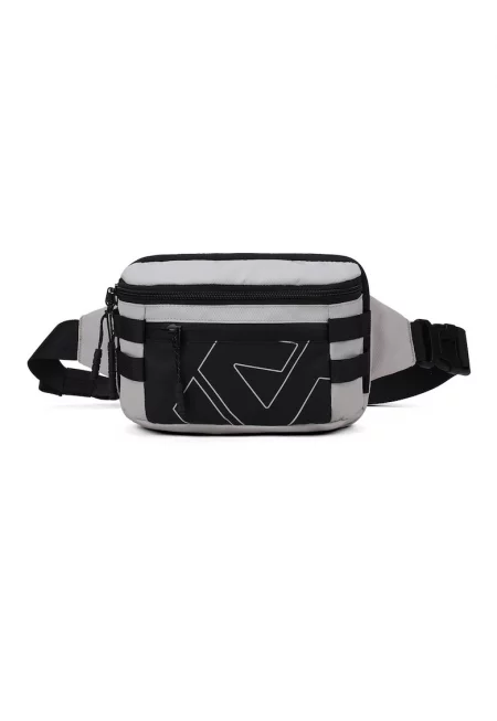 Унисекс чанта за кръста с лого - Сив