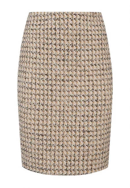 Вталена вълнена пола