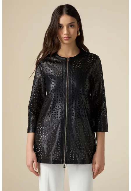 Яке от еко кожа с отвори