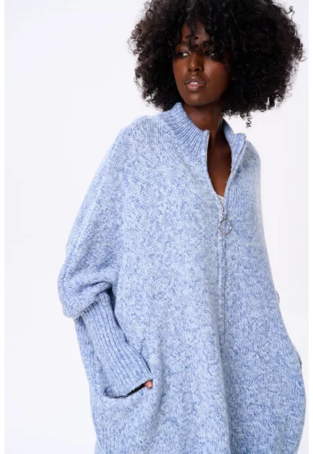 Жилетка Panga от вълнена смес с цип - един размер