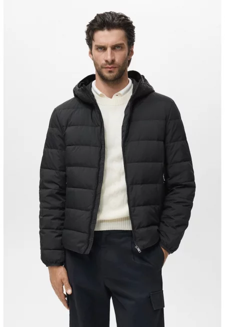 Зимно пухено яке - Черен