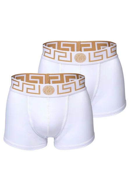 Боксерки 48293 с лого на талията - 2 чифта - Бял