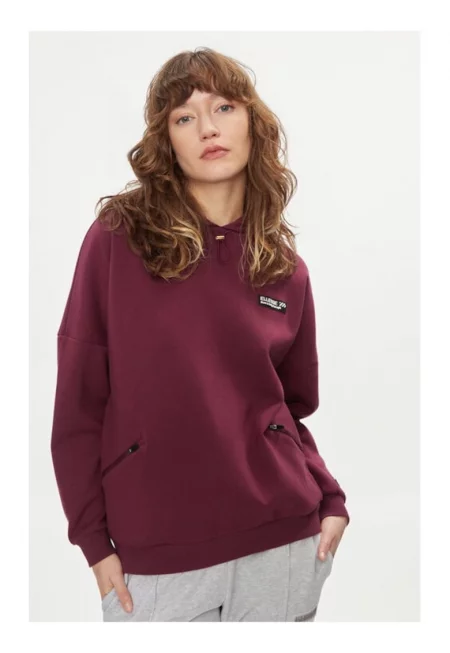 Дамска блуза -  42755 - Памук/Полиестер - Бордо