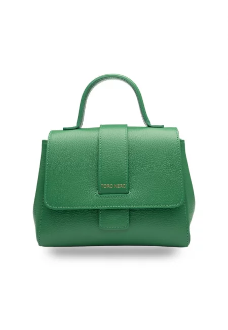 Дамска чанта от естествена кожа Ranya - Зелен
