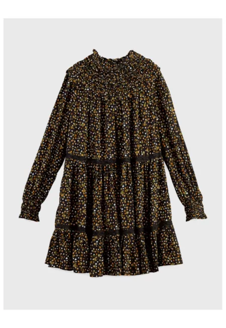 Дамска ежедневна рокля -  300866702 - Вискоза - Черен