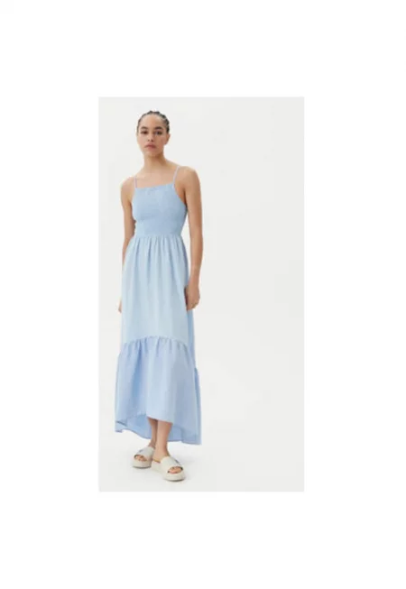 Дамска лятна рокля  PT2123CLD005 - Лен - Светлосин - Светлосин