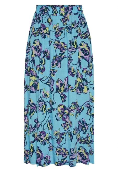 Дамска пола -  Вискоза - Синя - Син