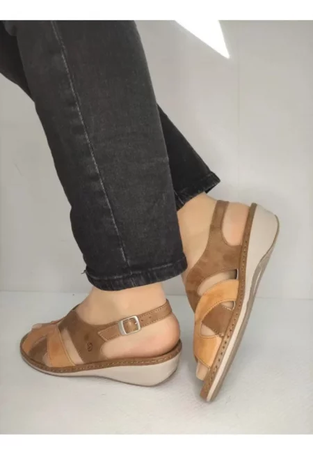 Дамски ежедневни сандали  0900T Paris 02-N Кафяви - Кафяви