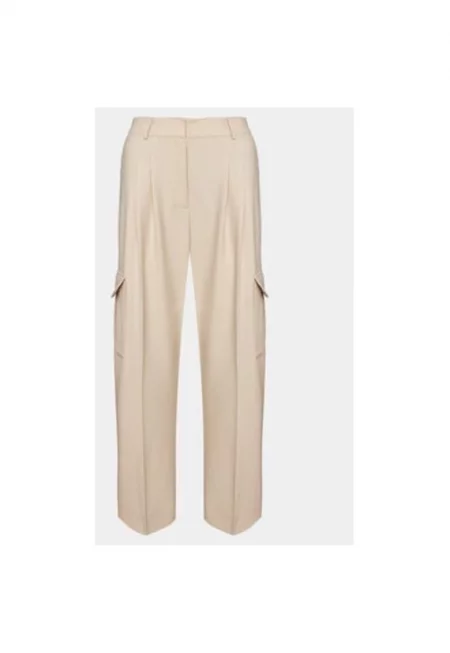 Дамски панталон -  303541200 - Рециклиран полиестер - Бежов