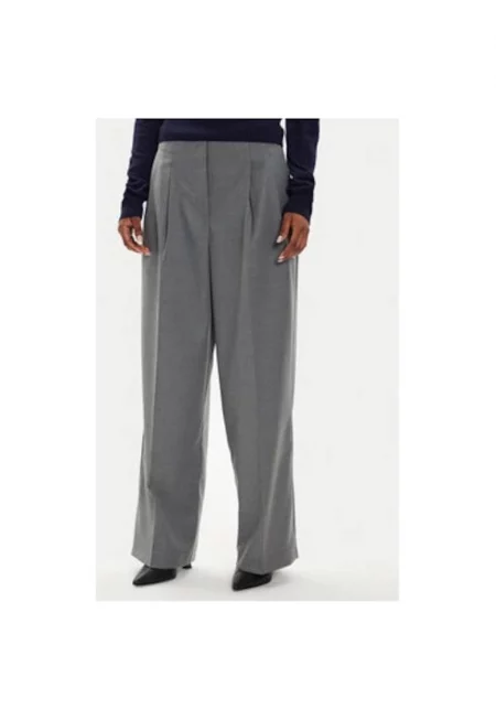 Дамски панталон -  304354304 - Тенсел/Рейон - Сив - Сив