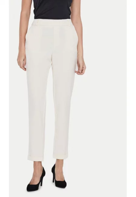 Дамски панталон -  304785658 - Полиестер/Вискоза - Бежов