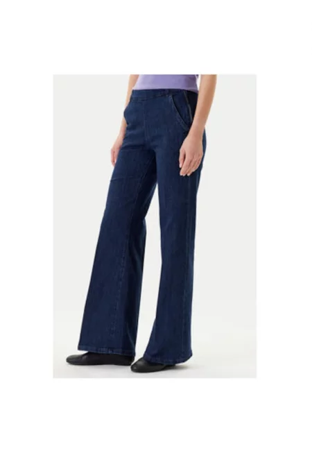 Дамски панталон  4TUTDF06V - Памук/Еластан - Тъмносин - Тъмносин