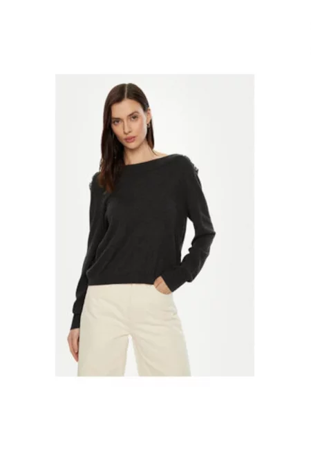 Дамски пуловер -  304485923 - Полиамид/Полиестер/Акрил - Сив - Сив