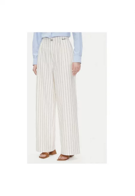 Дамски текстилен панталон  PL211806 - Синтетичен - XL INTL - Бежов