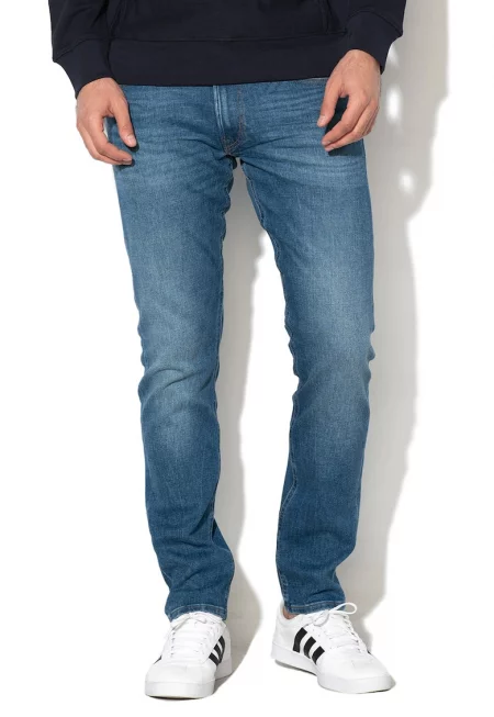 Дънки Luke по тялото - Син