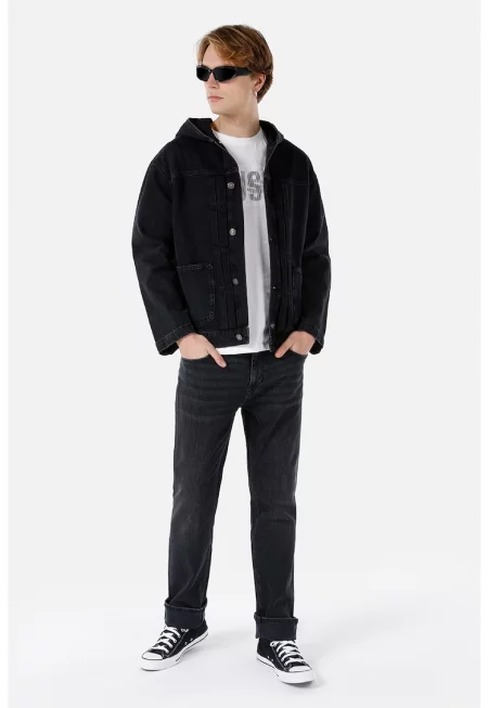 Дънково яке с качулка