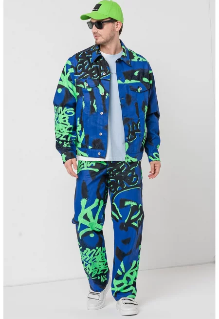 Дънково яке с щампа