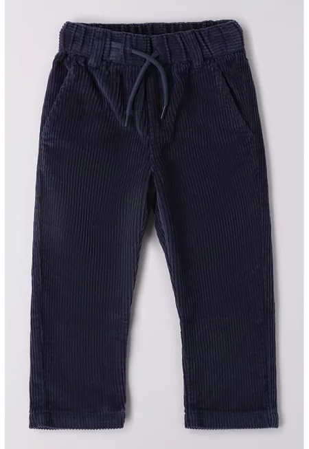 Джинси с връзка - Ултрамарин синьо